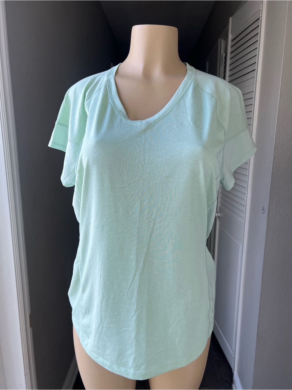 The North Face Light Mint V-Neck Short Sleeve Tee